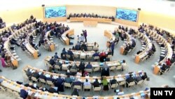 유엔 인권이사회가 지난 1월 스위스 제네바의 유엔 유럽본부에서 중국에 대한 4차 보편적 정례인권검토(UPR) 회의를 개최했다. (자료사진)