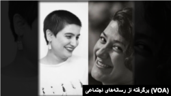 نیلوفر حامدی (راست) و الهه محمدی