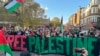 صدها هزار نفر به حمایت از فلسطینیان در لندن راهپیمایی کردند