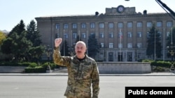 Prezident İlham Əliyev Xankəndində (Mənbə: Prezident Administrasiyası)