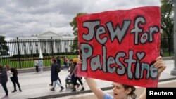 واشنگٹن ڈی سی: یہودی تنظیموں کی غزہ میں سیز فائر کے لیے ریلی