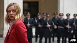 La présidente du conseil des ministres italien Georgia Meloni.