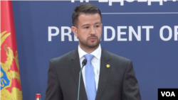 Predsednik Crne Gore Jakov Milatović tokom posete Beogradu 10 jula 2023.