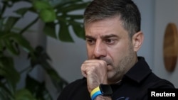 FILE - Dmytro Lubinets, Ukrainian human rights ombudsman, speaks during an interview with Reuters, amid Russia's invasion of Ukraine, in Kyiv, Ukraine, Sept. 6, 2023. 