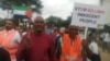Organizers of a street march in Blantyre, Malawi, on Nov. 15, 2023, said they felt they had no choice but to speak out against the events in Gaza. (Lameck Masina/VOA)