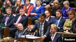 Waziri mkuu wa Uingereza Rishi Sunak akiwa katika baraza kuu la bunge la Uingereza December 6, 2023. Picha na UK Parliament/Jessica Taylor/REUTERS