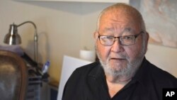 FILE - Kiowa writer N. Scott Momaday, who won a Pulitzer Prize in 1969 for his groundbreaking novel "House Made of Dawn," appears at his home in Santa Fe, New Mexico, Nov. 13, 2019. Momaday died Jan. 24, 2024.