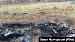 Местото каде е запален автомобилот со кој била грабната Вања Ѓорчевска