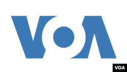 FILE - The logo of Voice of America.