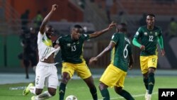 Lors du match entre le Mali et l'Afrique du Sud.