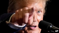 Republican presidential candidate former President Donald Trump speaks at a campaign rally March 2, 2024, in Greensboro, NC. 