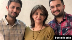 شعله شهیدی و پسرانش شایان و فاران ثنائی