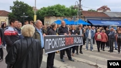 Protesti u Nišu (Photo: VOA, Veljko Popović)