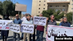 اعتراض بازنشستگان، اهواز، یک‌شنبه ۲۰ اسفند ۱۴۰۲