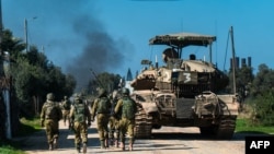 نظامیان اسراییلی در جریان عملیات نظامی در نوار غزه 