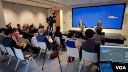 정 박 미 국무부 대북고위관리가 5일 워싱턴 카네기 국제평화재단에서 열린 대담에 참석했다.