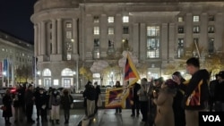 2022年12月在华盛顿举行的守夜活动。(张津睿提供)