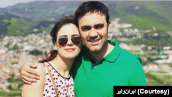 Iranian journalist Sajjad Shahrabi and his sister, Shima Shahrabi, are seen in this undated courtesy photo.