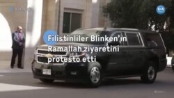 Filistinliler Blinken’ın Ramallah ziyaretini protesto etti