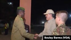 Ganawar ministan tsaron Nijar Janar Salifou Modi da karamin ministan tsaron kasar Rasha Colonel General EVKOUROV LUNUS BEK