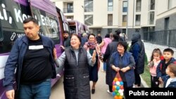 Füzuli rayonunda məskinlaşan sakinlər (Mənbə: Qaçqınkom)