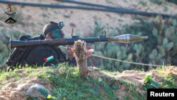 지난해 12월 하마스를 포함한 팔레스타인 무장 세력이 '적진 후방을 습격하기 위한 훈련 장면'이라며 사진을 공개했다.