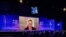 FILE - Tesla CEO Elon Musk speaks via video link at the opening ceremony of the World Artificial Intelligence Conference in Shanghai on July 6, 2023. 