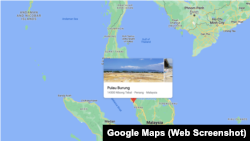 Tung Sung ကုန်တင်သင်္ဘောနစ်မြှပ်ခဲ့တဲ့ Pulau Burung ကျွန်း