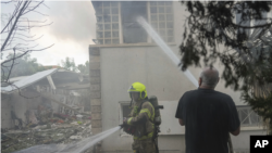 یک آتش نشان در اسرائیل