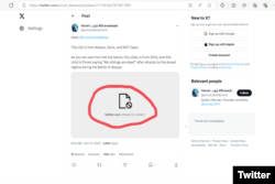 This screenshot taken on October 13, 2023, shows a misfunction of the Community Note tool at X (formerly Twitter).