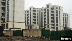 碧桂园在上海开发的没有完工的楼盘。(2024年2月29日)