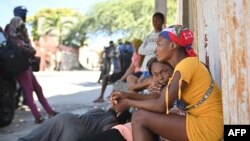 Families take to the streets to escape the gangs in Solino, a neighborhood of Port-au-Prince, Haiti, Jan. 18, 2024.
