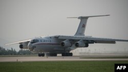 북한 고려항공의 IL-76 항공기. (자료사진)