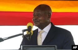 FILE - Uganda's President Yoweri Museveni, shown here on Oct. 9, 2022, signed into law the Anti-Homosexuality Act on May 29, 2023.