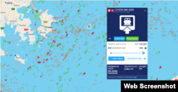 유엔 제재 대상 유조선인 천마산호가 30일 중국 근해에 머무는 모습. 자료=MarineTraffic