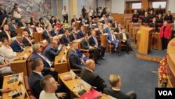 Konstitutivna sjednica Skupštine Crne Gore, 27. jula 2023. (Foto: Glas Amerike/Jovan Radulović)
