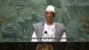Mali's Prime Minister Choguel Maiga addresses the 76th session of the United Nations General Assembly at U.N. headquarters on Sept. 25, 2021.