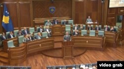 Premijer Kosova Ramuš Haradinaj tokom današnjeg obraćanja poslanicima Skupštine Kosova