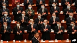 Chinese President Xi Jinping arrives for the opening ceremony of the 20th National Congress of China's ruling Communist Party held at the Great Hall of the People in Beijing, Oct. 16, 2022.