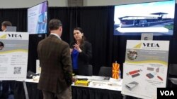 Косопственичката на ВЕДА Искра Михајловска на презентацијата во Центарот за конвенции во Вашингтон
(Фото: ВЕДА)