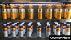 Minuman botol Good Vibes Society tersedia di sekitar 30 supermarket di wilayah California (dok: Agung Wimboprasetyo)