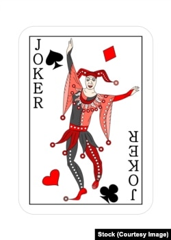 A Joker playing card