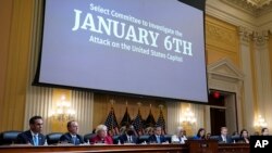 FILE - The House select committee investigating the Jan. 6 attack on the U.S. Capitol holds a hearing at the Capitol in Washington, July 21, 2022. The House committee postponed a hearing scheduled for Sept. 28, 2022, as a hurricane headed toward the Florida coast. 