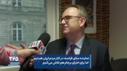 نماینده سنای فرانسه: در کنار مردم ایران هستیم
اما برای احیای برجام هم تلاش می‌کنیم