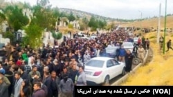 مراسم تشییع اسماعیل (سمکو) مولودی، مهاباد، پنج‌شبه ۵ آبان ۱۴۰۱