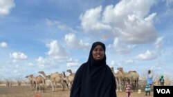 Mtaalam wa Lishe Katra Farah katika eneo la Wajir.