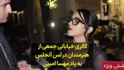 گالری خیابانی جمعی از هنرمندان در لس آنجلس به یاد مهسا امینی 