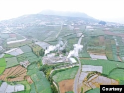 PLTP Dieng yang dioperasikan PT Geo Dipa Energi akan dikembangkan dari satu pembangkit, menjadi delapan.foto Walhi Jateng