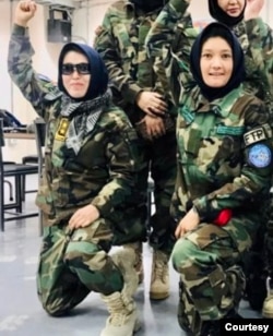 Hawa Haidari, left, joins US Special Forces on missions in Afghanistan. (Photo courtesy Hawa Haidari)