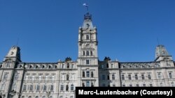 FILE - The Parliament Building of Quebec is home to the National Assembly of Quebec, in Quebec City, Canada. 